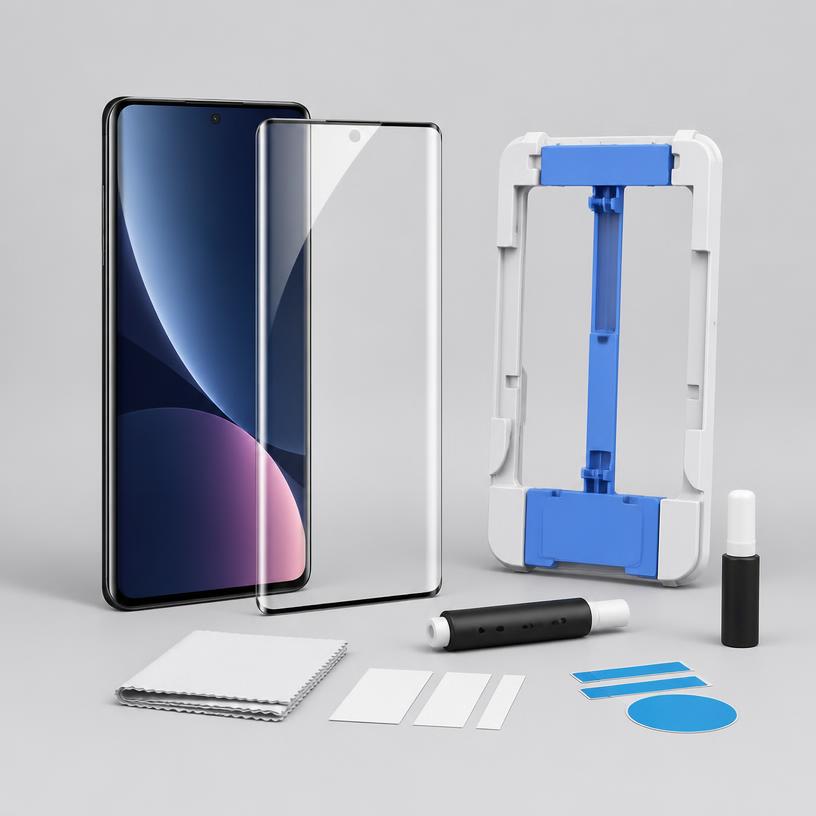 Super D UV curved tempered glass