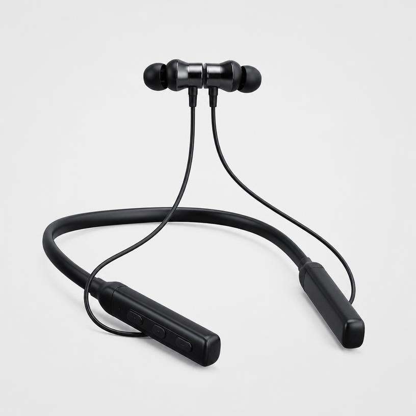 BassBooster magnetic wireless neckband